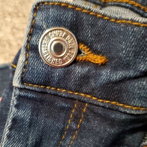 MNG ISA JEANS HIGH RISE STRETCH DENIM SKINNY RAW ANKLE HEM DARK WASH SIZE 26 - Picture 5 of 9